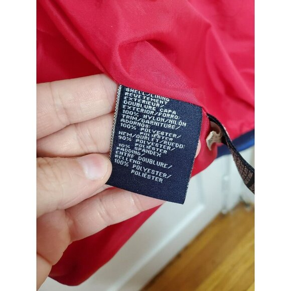 TOMMY HILFIGER Jacket Waterstop Coldstop SPELLOUT Coat Parka Blue MENS Size XL - Picture 8 of 9